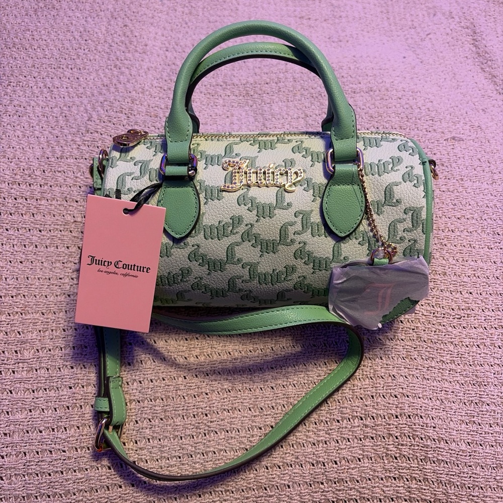 Juicy Couture Green Women's Barrel Satchel Bag